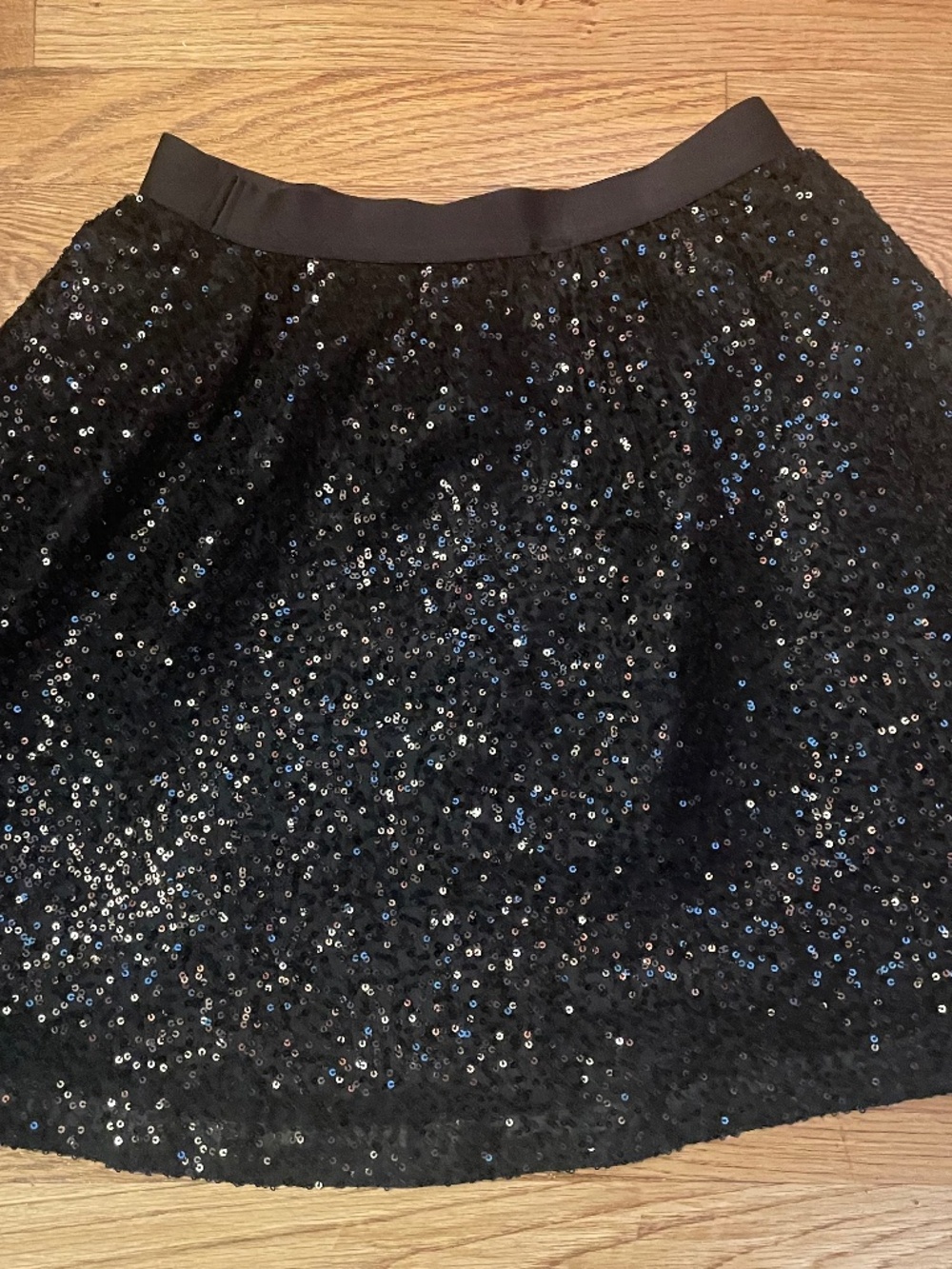 Gap kids black sequin skater skirt 14-16